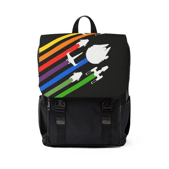Star Wars Universe Casual Shoulder Backpack for School, Office or Travel - Rebel Alliance Ships