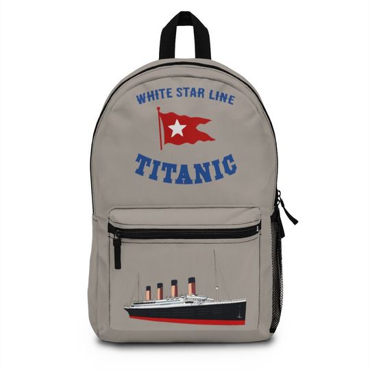 Titanic Backpack for School and College, Book Bag for Students, Gift for History Buffs