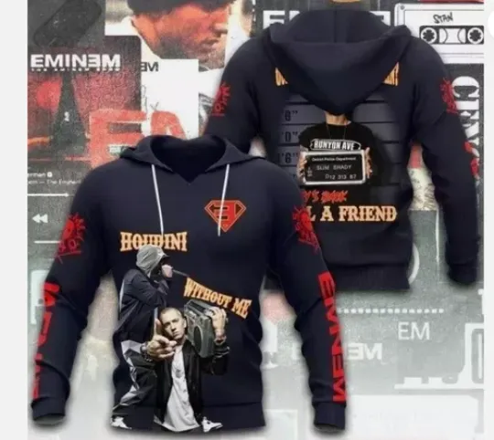 Eminem 3D Hoodie Apparel new new hot hot shirt Hoodie 3d - all printed