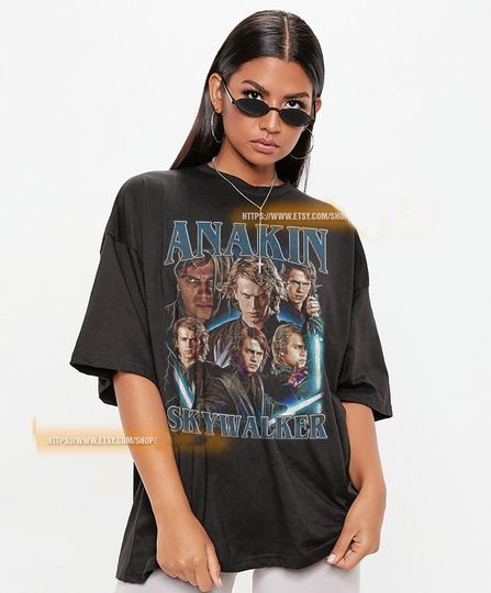 Anakin Skywalker Vintage Unisex Shirt, Vintage Anakin Skywalker TShirt Gift For Him and Her , Anakin Skywalker 90s retro