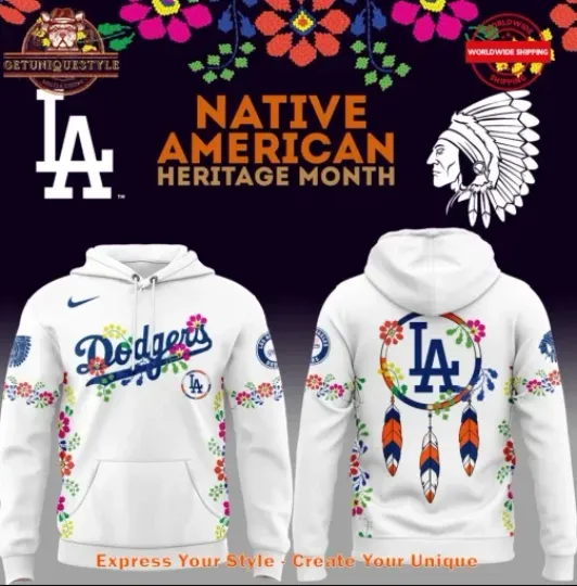 LosAngeles Dod*gers Native American Heritage Night 2025 3D Hoodie