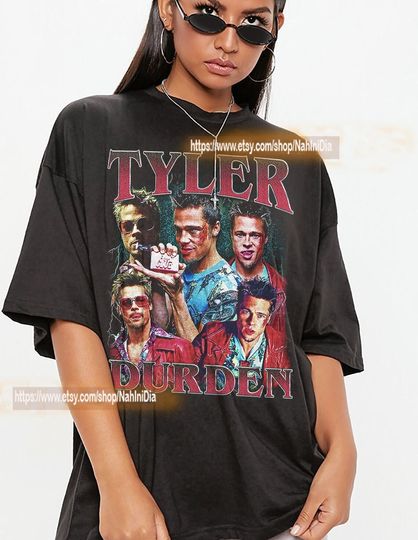 Tyler Durden Vintage Unisex Shirt, Vintage Tyler Durden TShirt Gift For Him and Her