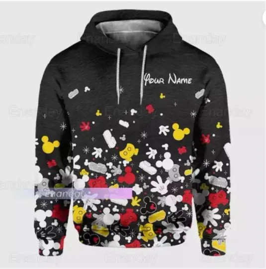 Custom Mickey 3D HOODIE HALLOWEEN GIFT CHRISTMAS GIFT BEST PRICE OVER PRINT
