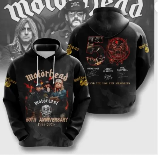 Motorhead Band 3D All Over Print Hoodie