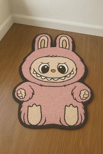 Baby Labubu Tufted Rug, 3D Rugs, Funny Room Decor, Unique Home Decor, Nursery Rug, Soft Cute Mat