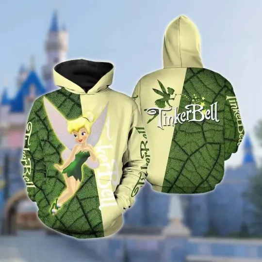 Fairy Princess Tinkerbell Peter Pan Cartoon Movie Halloween 3D HOODIE BEST PRICE