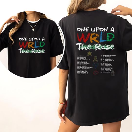 The Rose WRLD Tour 2025 Double Sided T-Shirt