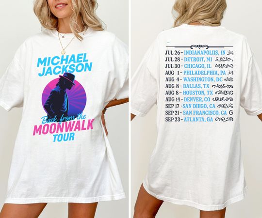 Michael Jackson Back from the Moonwalk Tour 2025 Vintage Concert Tee MJ Parody Shirt