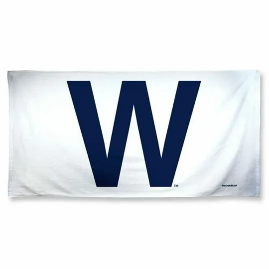 football Chicago Cubs W Flag 30" x 60" Beach Towel 100% Cotton New