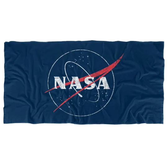 NASA Distressed Logo Officially Licensed Beach Towel 30"x60"