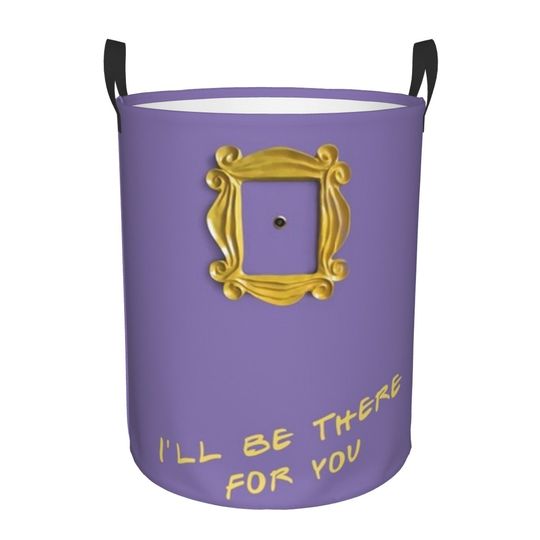 Custom I'll Be There For You Laundry Basket Foldable Friends TV Show Clothes Hamper for Baby Kids Toys Storage Bag