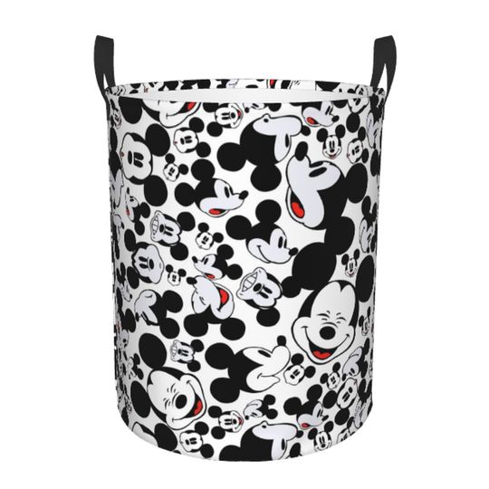 Mickey Mouse Laundry Hamper - Kids Clothes Storage Basket & Toy Organizer