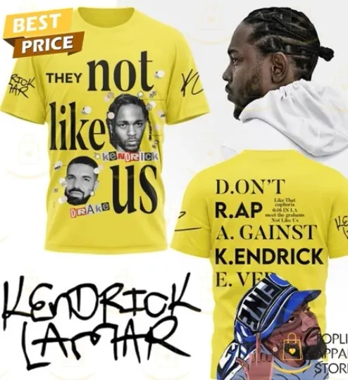 Kendrick Lamar They Not Like Us Signature 3D T-Shirt