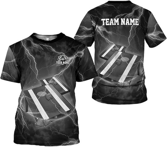 Custom Cornhole Shirt 3D Cornhole Player T-Shirt for Team Cornhole Shirt Funny