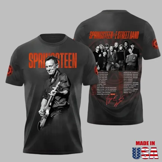 Bruce Springsteen 3D Shirt Men and Women Full Size