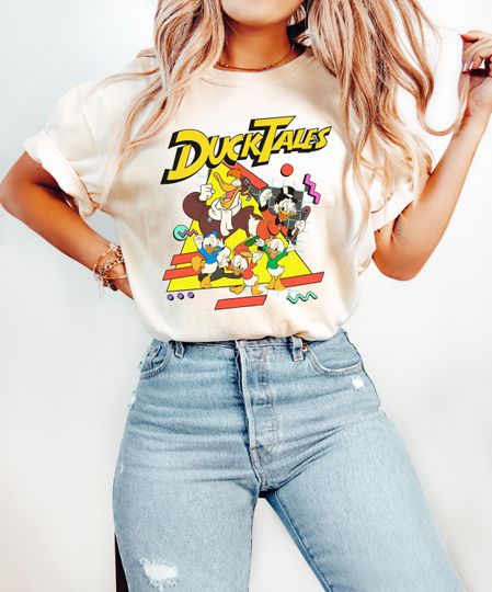 Retro DuckTales Shirt, Vintage Disney Cartoon Tee, Scrooge McDuck T-Shirt, 90s Disney Crewneck Shirt
