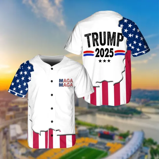 Trump 2025 Take America Back Patriotic 4th Of July MAGA Baseball Jersey Shirt
