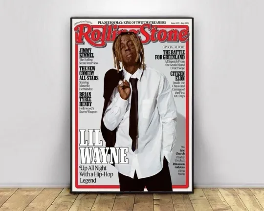 Lil Wayne Rolling Stone Cover Poster May 2025