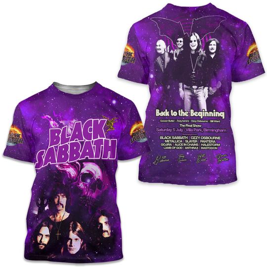 Black Sabbath Back To The Beginning Signature 3D T-Shirt