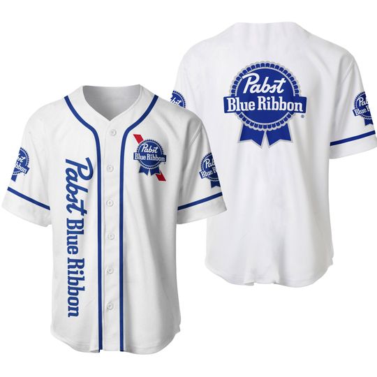Pabst Blue Ribbon Baseball Jersey, Beer Lover’s Shirt, Perfect Father’s Day