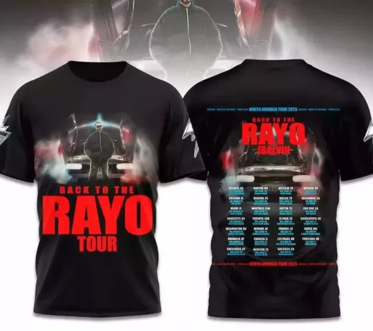 J Balvin Back To The Rayo Tour 2025 AOP 3D T Shirt
