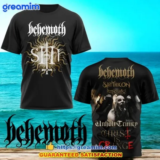 Behemoth The Unholy Trinity Tour 2025 3D T-Shirt
