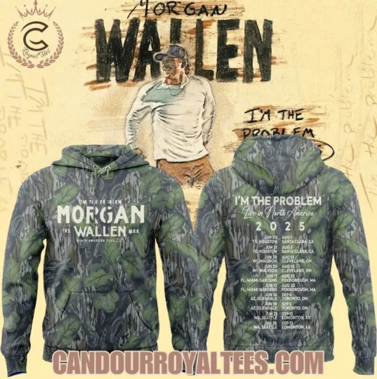 Wallen Western X Houston Texan Tour 2025 Camo 3D Hoodie