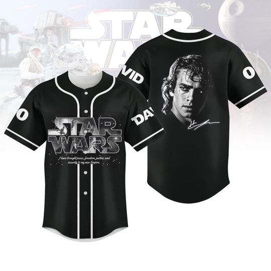 Custom Anakin Skywalker Baseball Jersey, Revenge Of The Sith Skywalker Jersey Shirt, Star Wars Movie Jersey, Anakin Fans Baseball Shirt