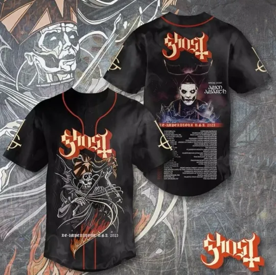 Ghost Band Tour 2025 3D Baseball Jersey