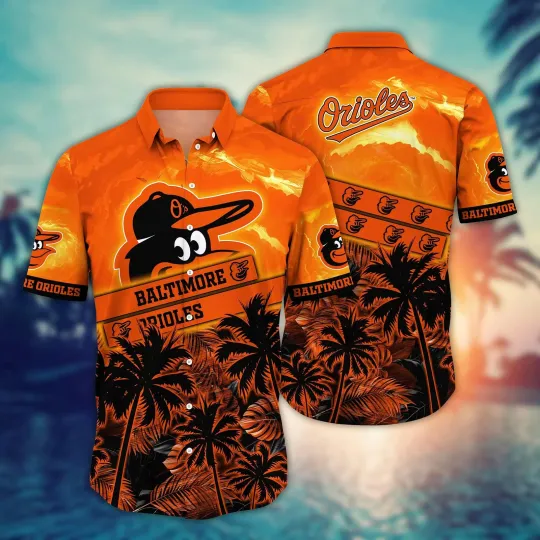 Baltimore Orioles Hawaiian Aloha Shirt