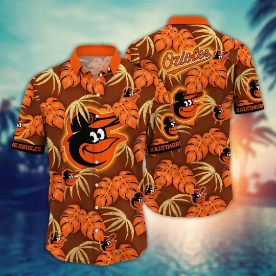 Baltimore Orioles Hawaiian Shirt Aloha Coconut Water Pattern