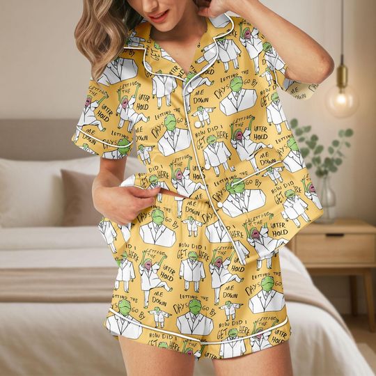 Kermit Singing Pajamas Shorts, Animal Muppets Women Pajamas, Funny The Muppets Shirt, Tv Show Pajamas Set, Summer Gift For Her