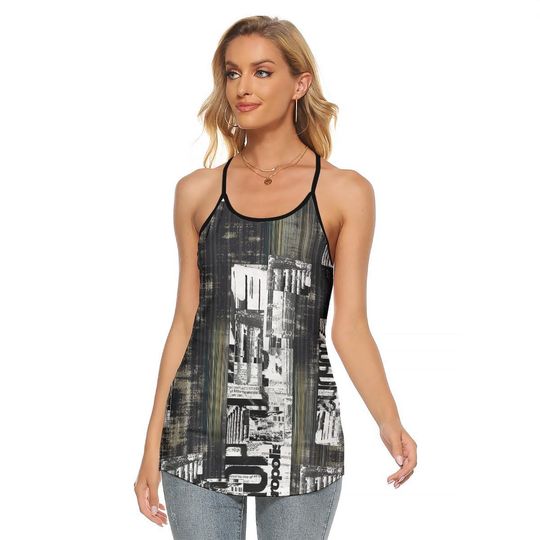 Women's Criss-Cross Open Back Tank Top