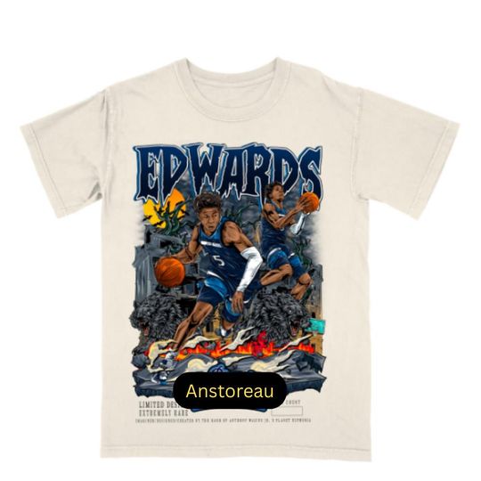 Vintage 90s Anthony Edwards V2 Shirt Homage Retro Classic Graphic Tee Bootleg Bestseller Unisex Sport Gift