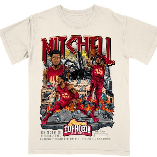 Vintage 90s Donovan Mitchell Shirt Homage Retro Classic Graphic Tee Bootleg Bestseller Unisex Sport Gift