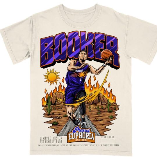 Vintage 90s Devin Booker Shirt Homage Retro Classic Graphic Tee Bootleg Bestseller Unisex Sport Gift