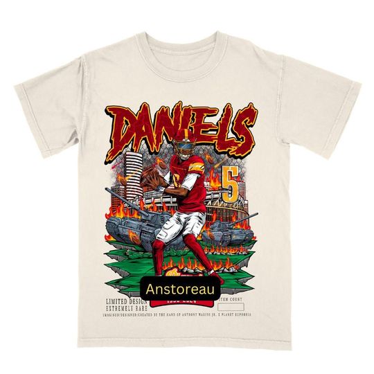 Vintage 90s Jayden Daniels Shirt Homage Retro Classic Graphic Tee Bootleg Bestseller Unisex Sport Gift