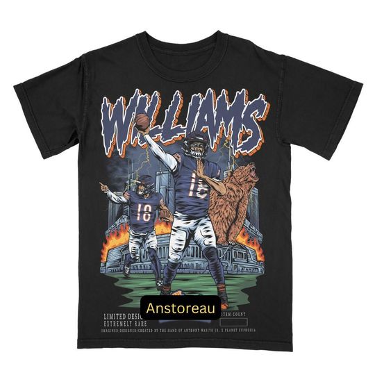 Vintage 90s Caleb Williams Shirt Homage Retro Classic Graphic Tee Bootleg Bestseller Unisex Sport Gift