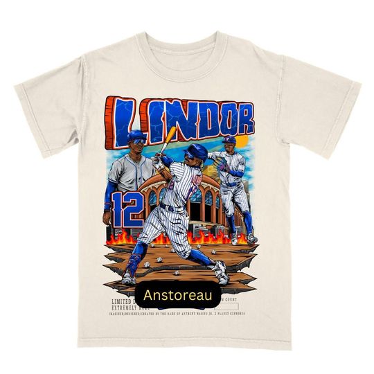 Vintage 90s Francisco Lindor  Shirt Homage Retro Classic Graphic Tee Bootleg Bestseller Unisex Sport Gift