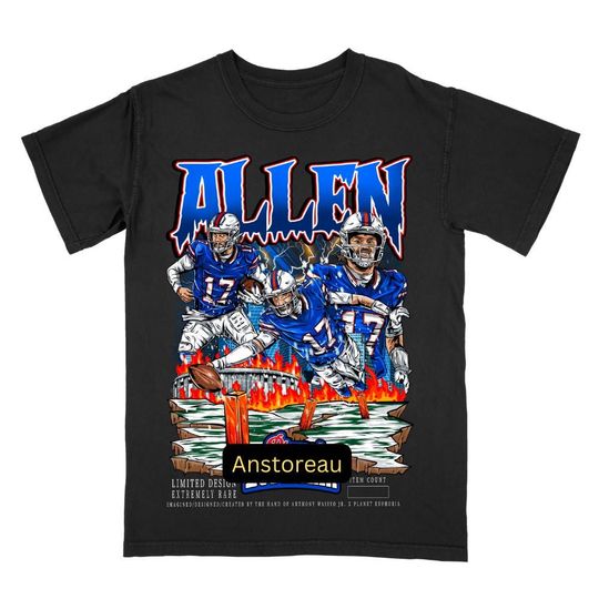 Vintage 90s Josh Allen Shirt Homage Retro Classic Graphic Tee Bootleg Bestseller Unisex Sport Gift