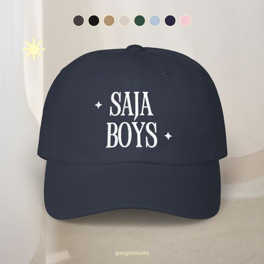 Saja Boys Kpop Demon Hunter Inspired Embroidered Dad Hat | K-Drama Fan Art Hat | Gift For Him or Her