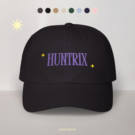 Huntrix Kpop Demon Hunters Inspired Embroidered Dad Hat | K-Drama Fan Art Hat | Gift For Him or Her