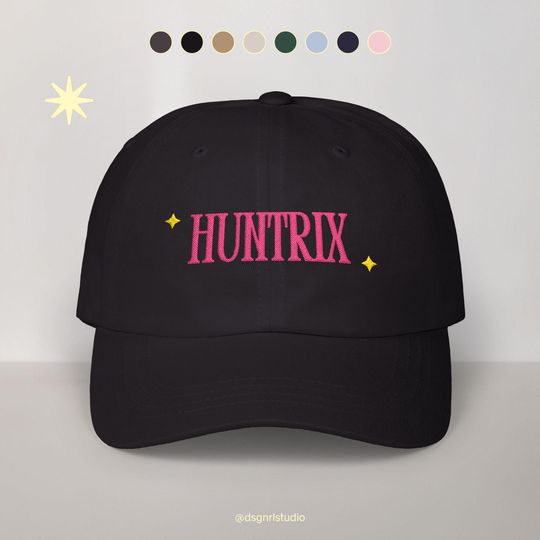 Huntrix Kpop Demon Hunters Inspired Embroidered Dad Hat | K-Drama Fan Art Hat | Gift For Him or Her