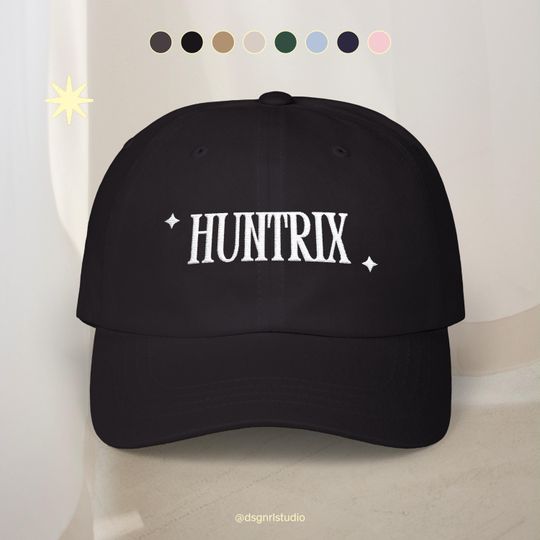 Huntrix Kpop Demon Hunter Inspired Embroidered Dad Hat | K-Drama Fan Art Hat | Gift For Him or Her