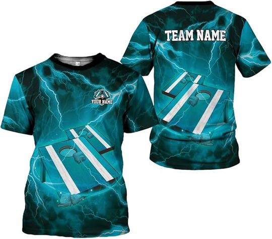 Custom Cornhole Shirt 3D Cornhole Player T-Shirt for Team Cornhole Shirt Funny
