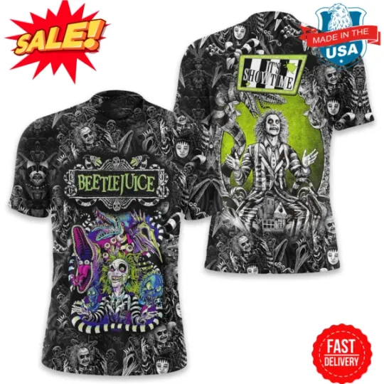 Beetlejuice It’s Showtime New Movies 3D T-Shirt S-5XL