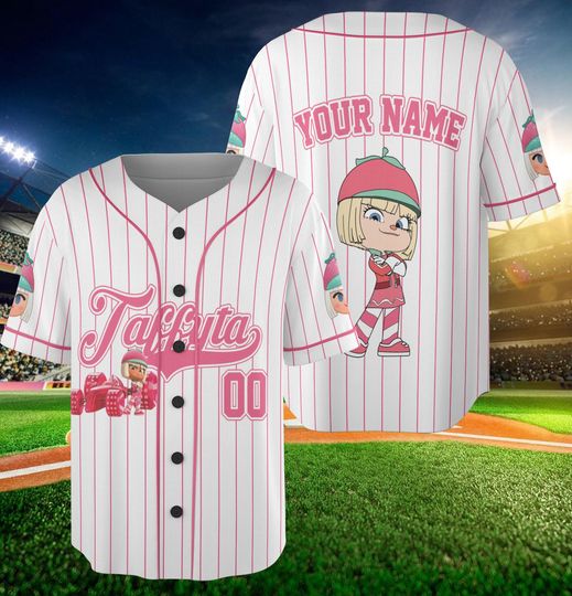 Disney Taffyta Muttonfudge Jersey Shirt, Disney Sugar Rush Racer Baseball Jersey, Wreck It Ralph Taffyta Cosplay, Disney World Shirt