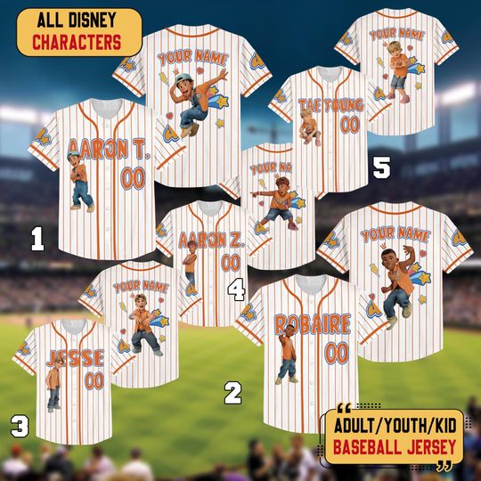 Personalized Disney 4 Town Baseball Jersey, Four Town Baseball Shirt, Disney Turning Red Jersey, 4 Town Turning Red Matching Team Jerseys