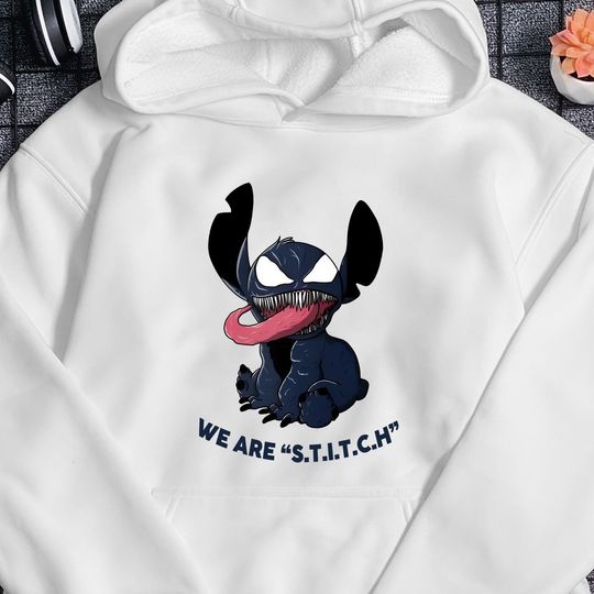 Cute Stitch Hoodie Venom Hoodie Anti Hero Hoodie Funny Stitch Hoodie Cute Animal Kingdom Hoodie Vacation Hoodie Gift