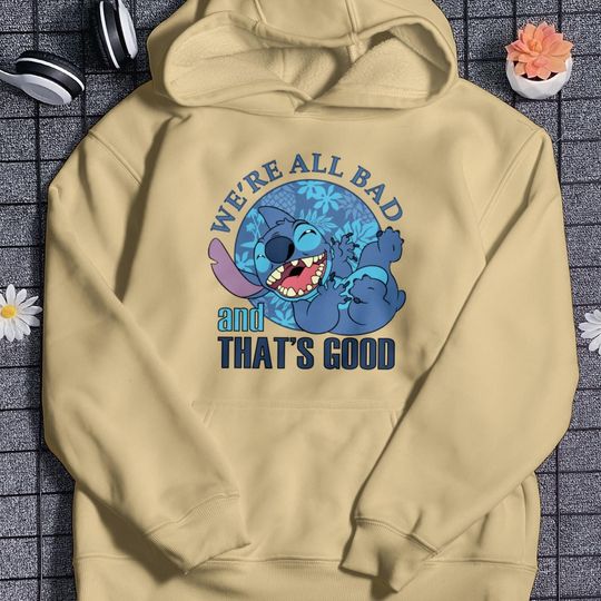 Cute Stitch Hoodie Blue Monster Hoodie Cartoon Character Shirt Theme Park Outfit For Cartoon Park Shirt Summer Vacation Trip Shirt Gift